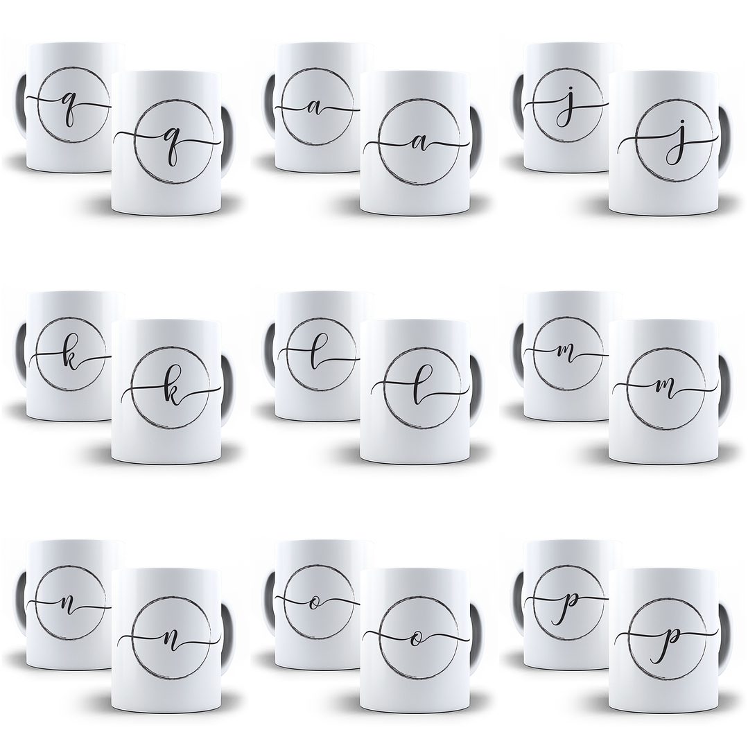 26 Arte para Caneca Alfabeto Ghifo em CorelDraw + Jpg 1