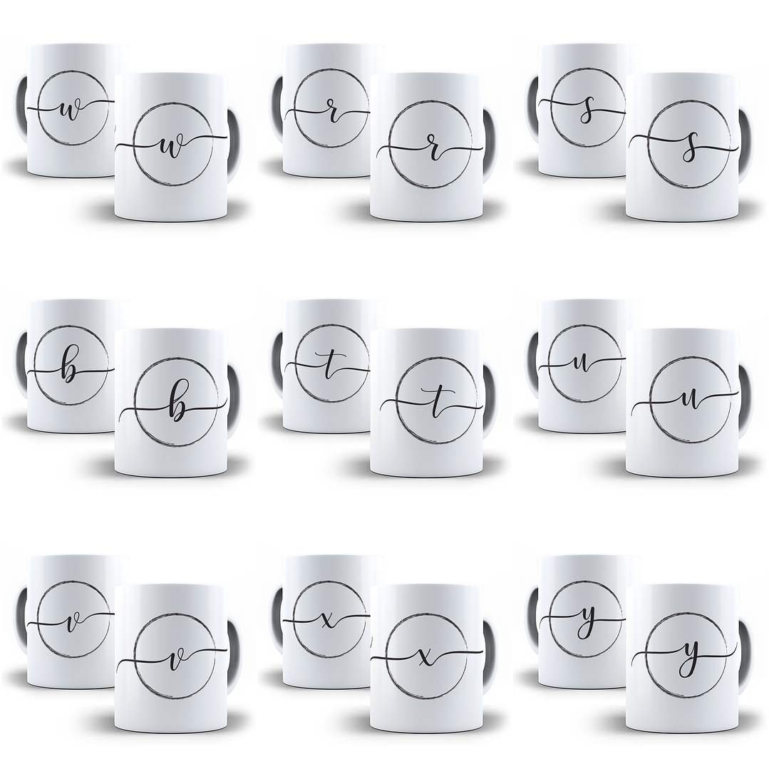 26 Arte para Caneca Alfabeto Ghifo em CorelDraw + Jpg 2