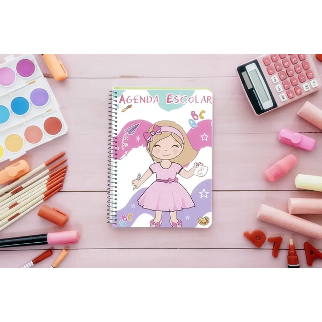 13 Artes para Capa Agendas Voltas as Aulas em CorelDraw 7