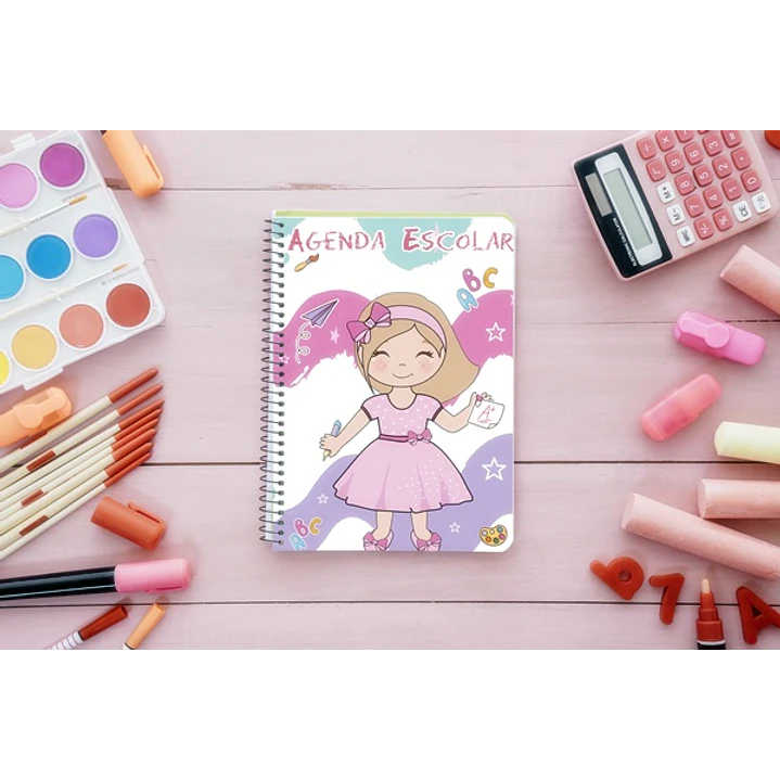 13 Artes para Capa Agendas Voltas as Aulas em CorelDraw 7