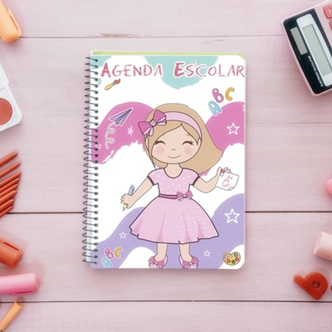 13 Artes para Capa Agendas Voltas as Aulas em CorelDraw 7