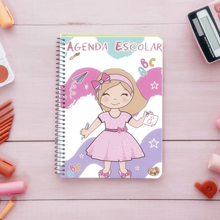 13 Artes para Capa Agendas Voltas as Aulas em CorelDraw 7