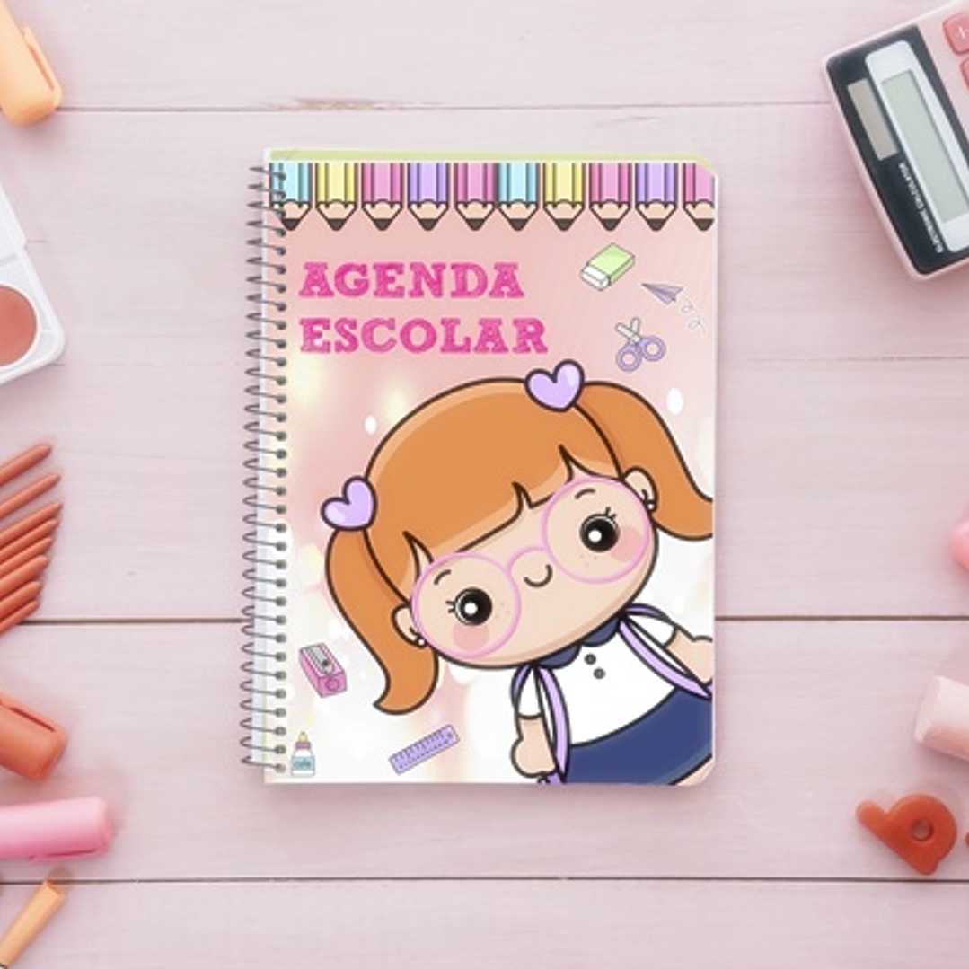 13 Artes para Capa Agendas Voltas as Aulas em CorelDraw 8