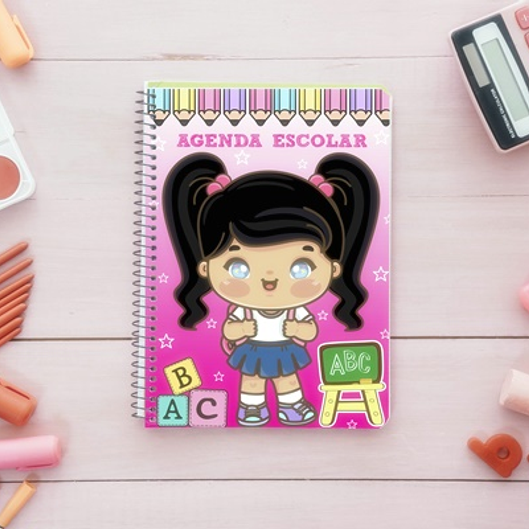 13 Artes para Capa Agendas Voltas as Aulas em CorelDraw 9