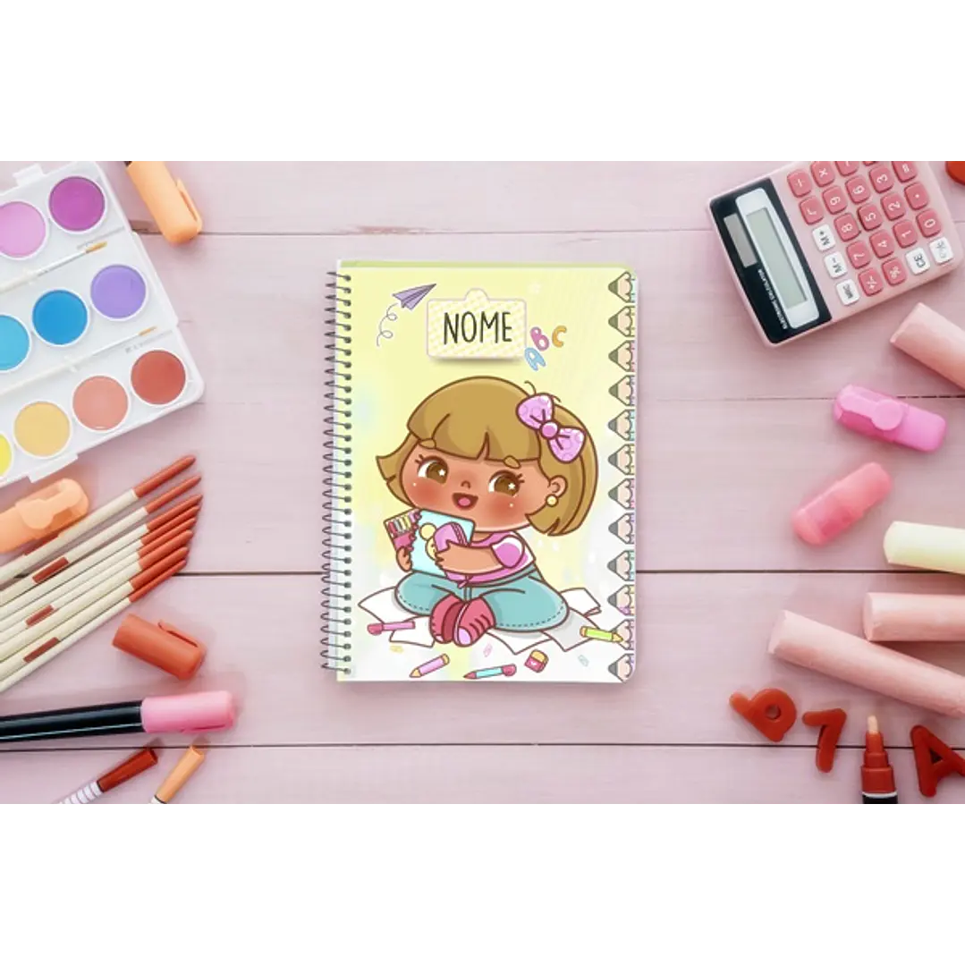 13 Artes para Capa Agendas Voltas as Aulas em CorelDraw 10