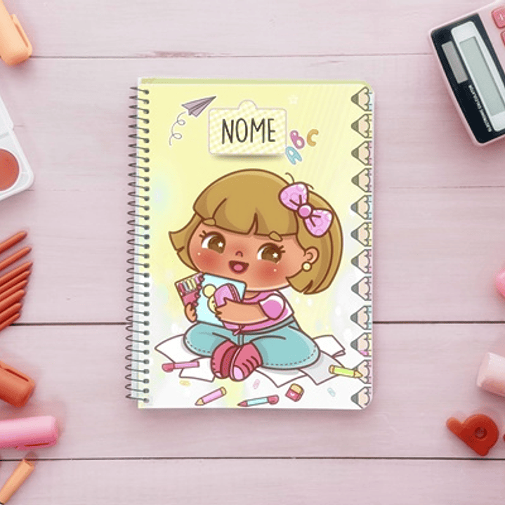 13 Artes para Capa Agendas Voltas as Aulas em CorelDraw 10