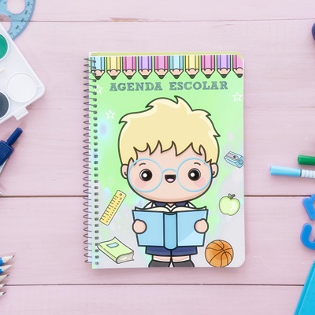 13 Artes para Capa Agendas Voltas as Aulas em CorelDraw 12