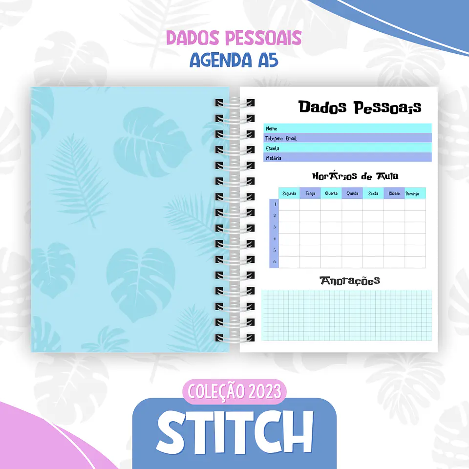 Coleção Agendas Wandinha Jenna Ortega + Stitch Completo em Pdf 2023 7