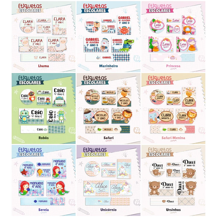 Coleção Capas para Agendas + Etiquetas em Jpg 14