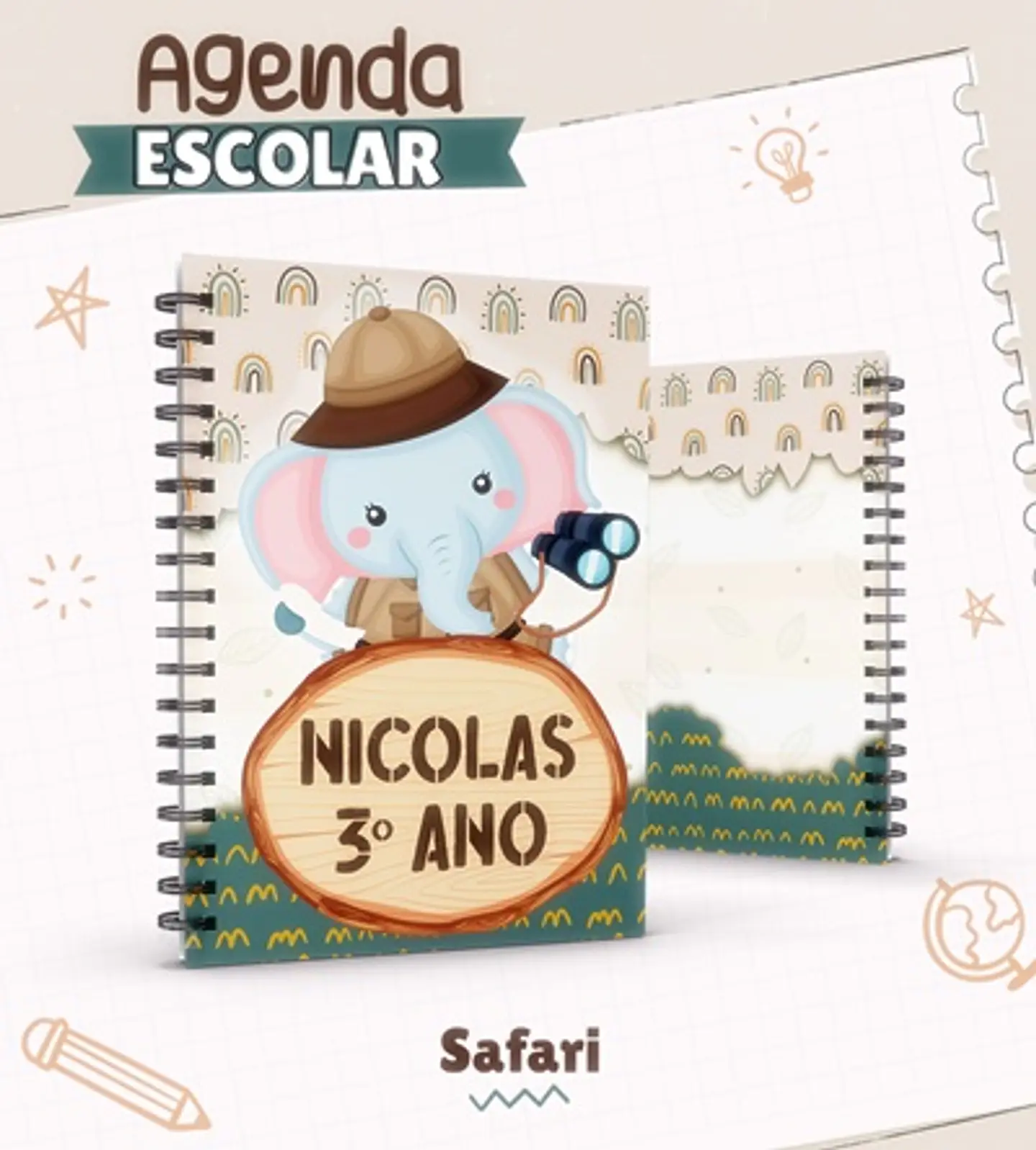 Coleção Capas para Agendas + Etiquetas em Jpg 1