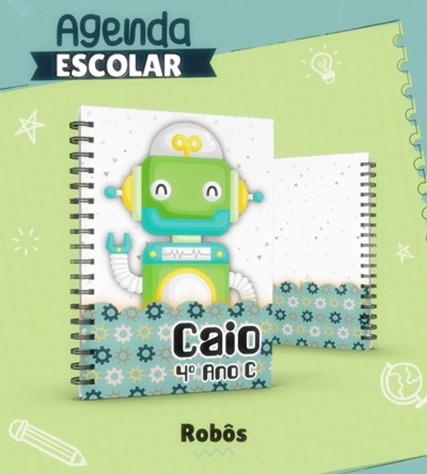 Coleção Capas para Agendas + Etiquetas em Jpg 6