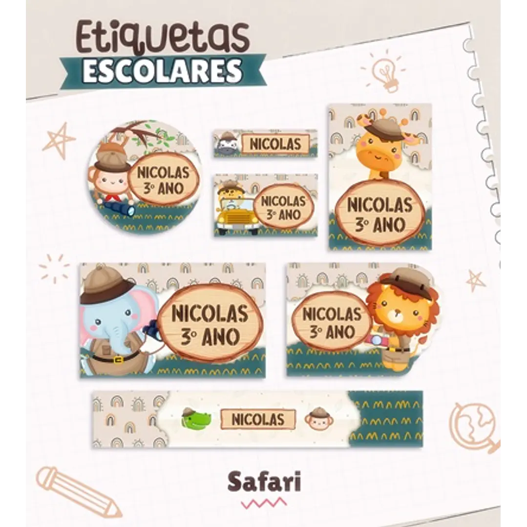 Coleção Capas para Agendas + Etiquetas em Jpg 7