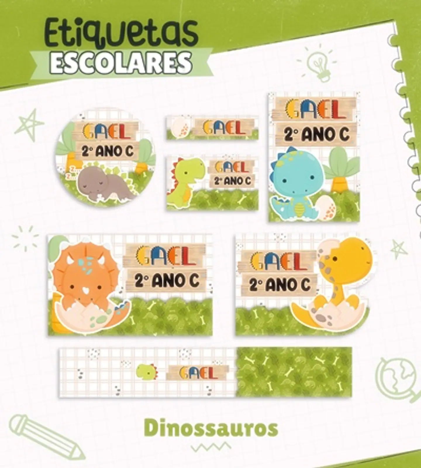 Coleção Capas para Agendas + Etiquetas em Jpg 11