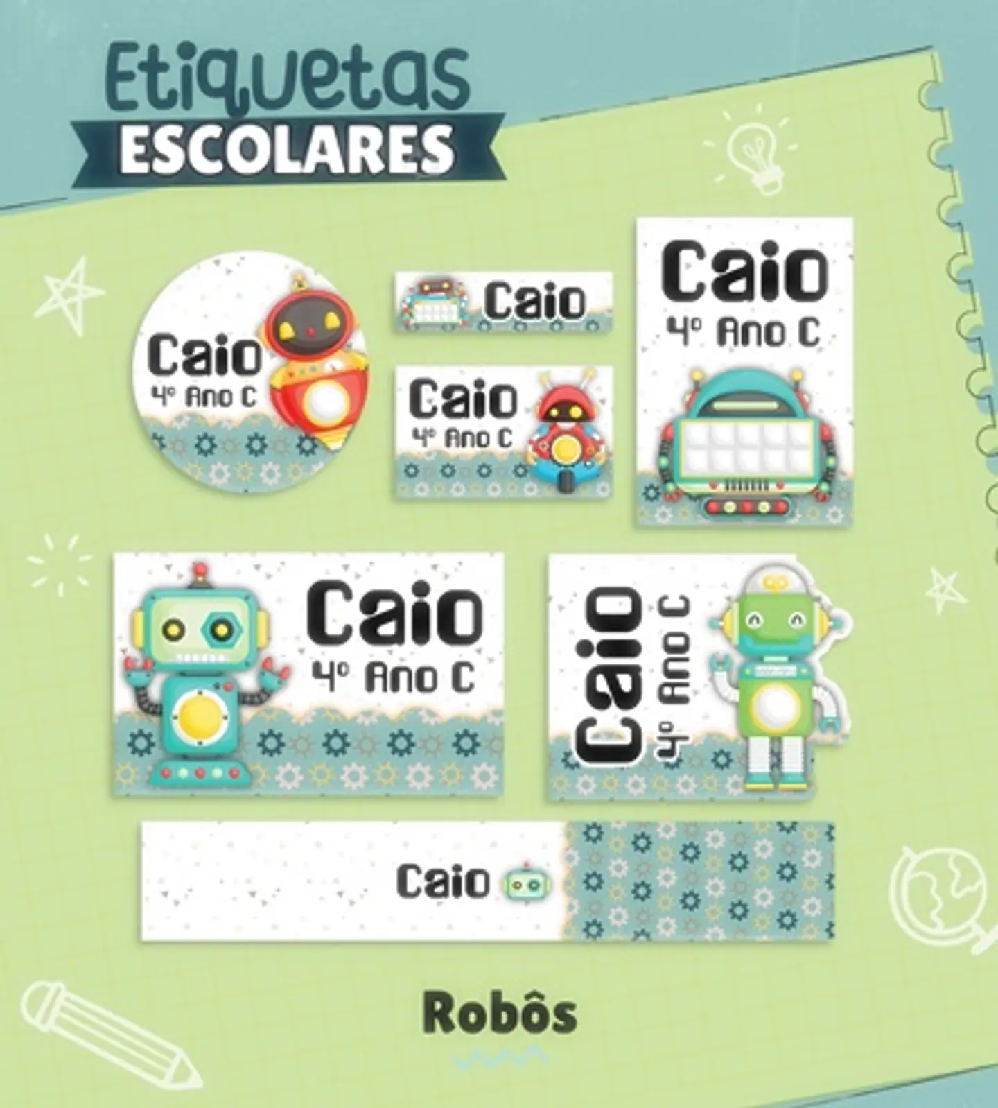 Coleção Capas para Agendas + Etiquetas em Jpg 12