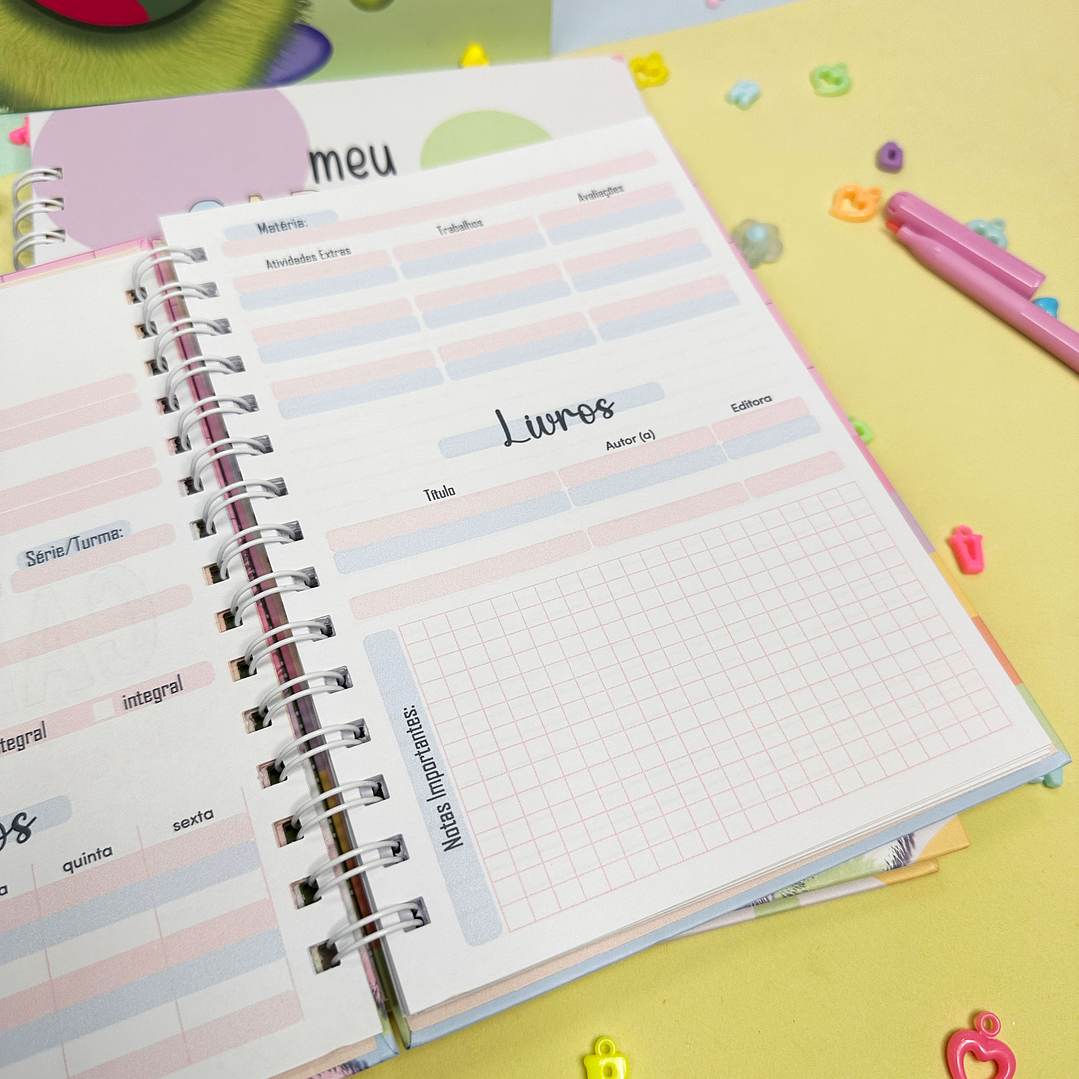 Coleção Agenda Bichinhos Volta as aulas 2023 em Pdf   15