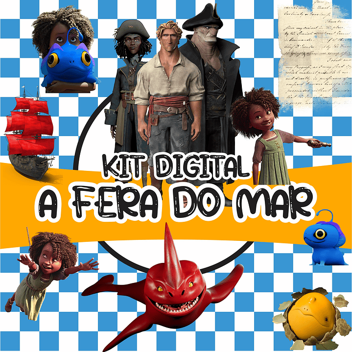Kit Digital A Fera do Mar sem fundo Png  1