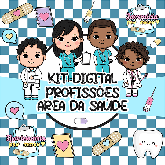 Kit Digital Profissões Área da Saúde sem fundo Png 