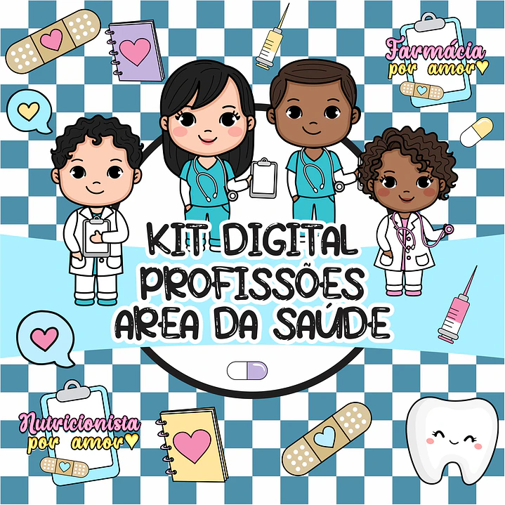 Kit Digital Profissões Área da Saúde sem fundo Png  1