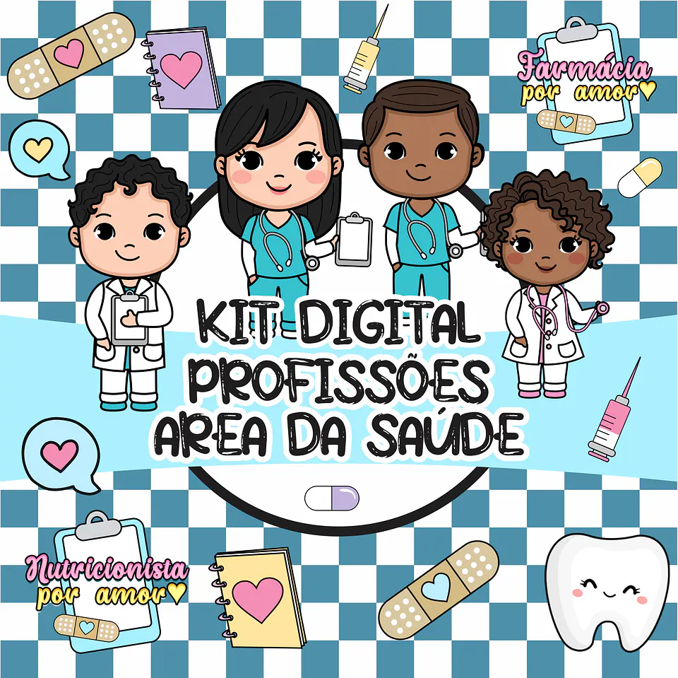 Kit Digital Profissões Área da Saúde sem fundo Png  1