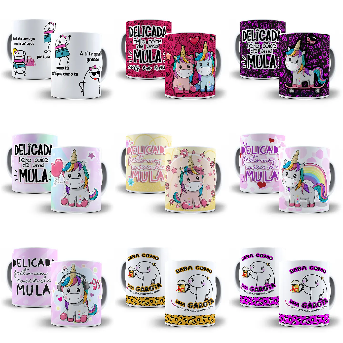 Artes para Caneca Frases Engraçadas Personagens em Jpg  4