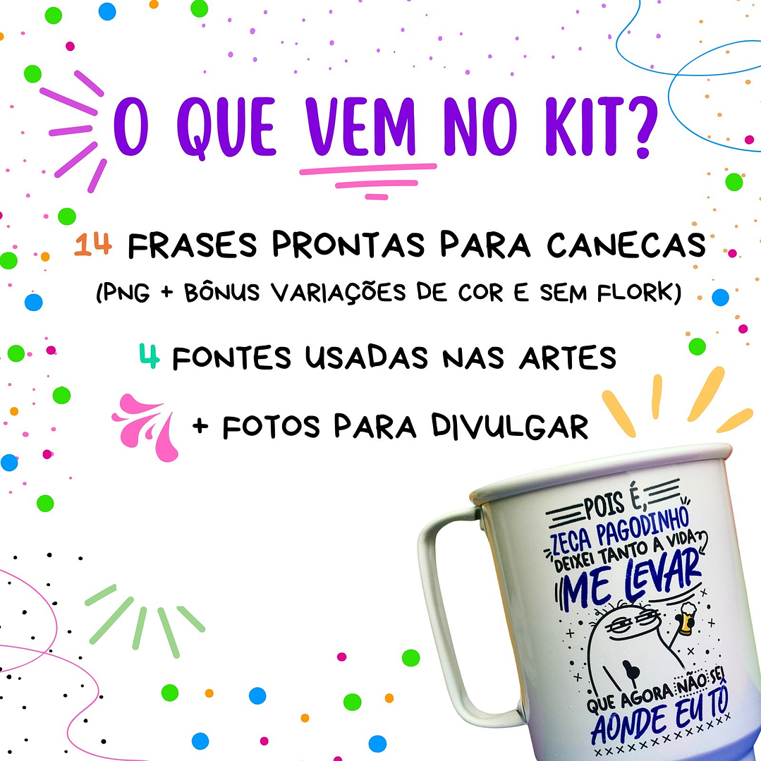 Kit Digital Carnaval Florks + Frases em Png 2