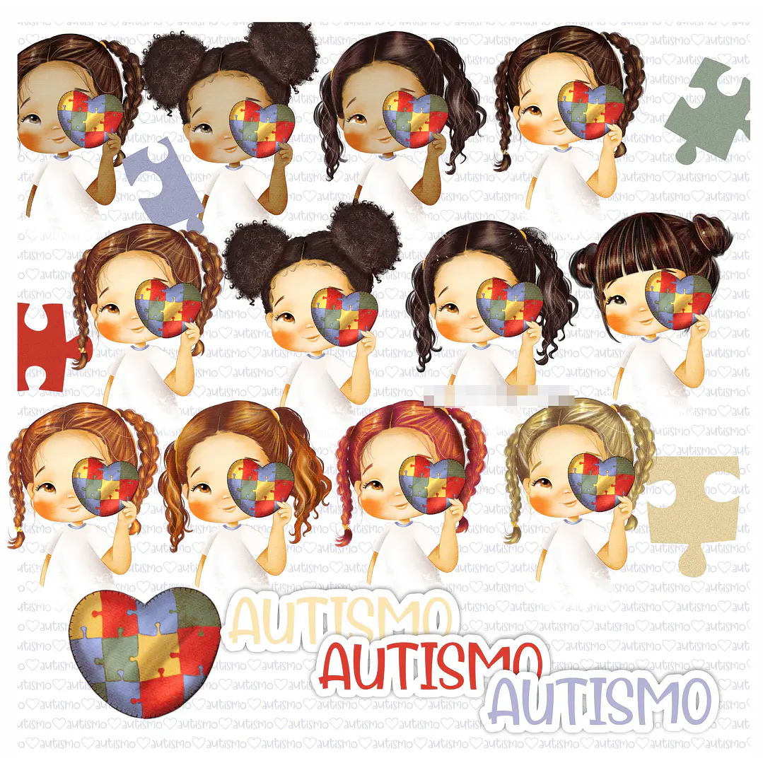 Kit Digital Autismo sem fundo Png   1