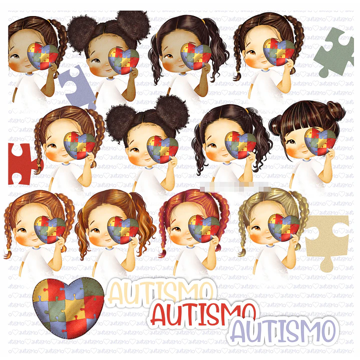 Kit Digital Autismo sem fundo Png   1