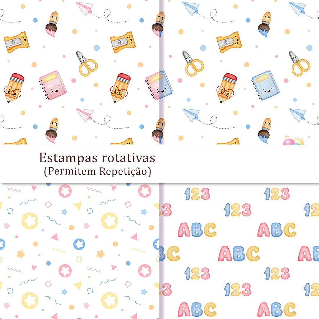 Kit Digital Volta as Aulas Bichinhos sem fundo Png 4