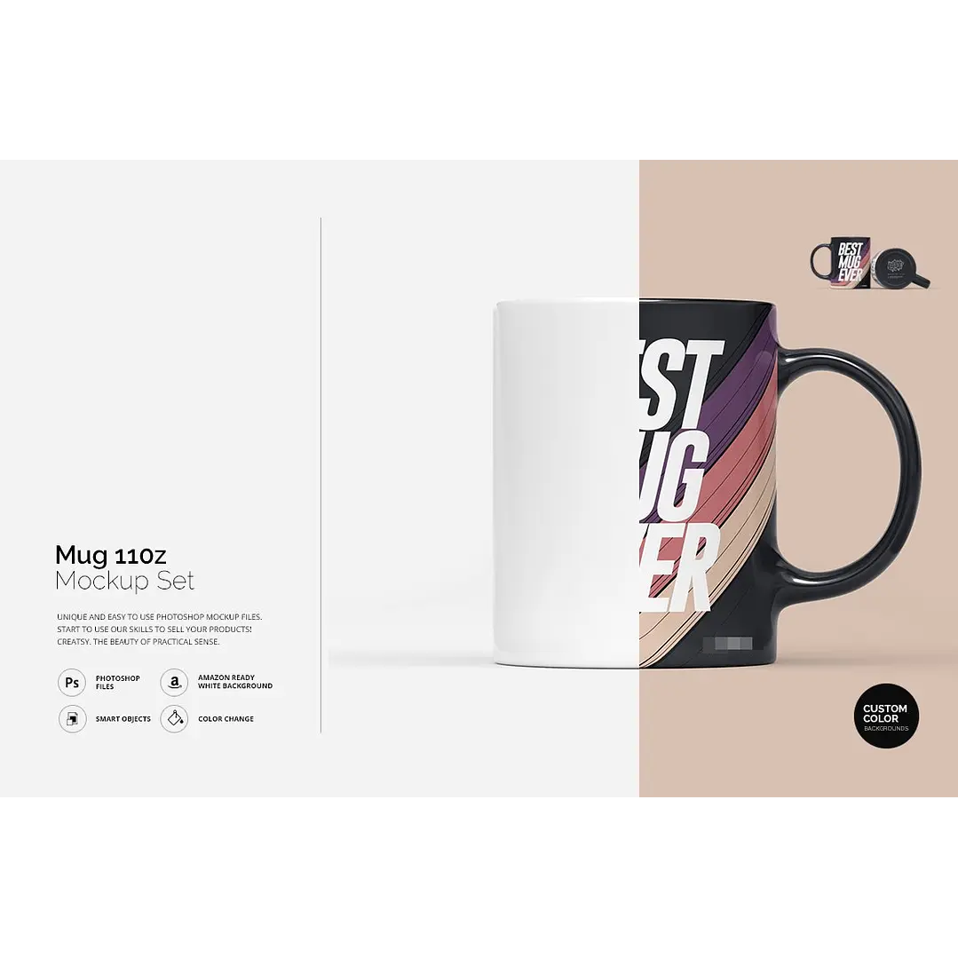 Mockup para Caneca Modelo 4 em Psd  1