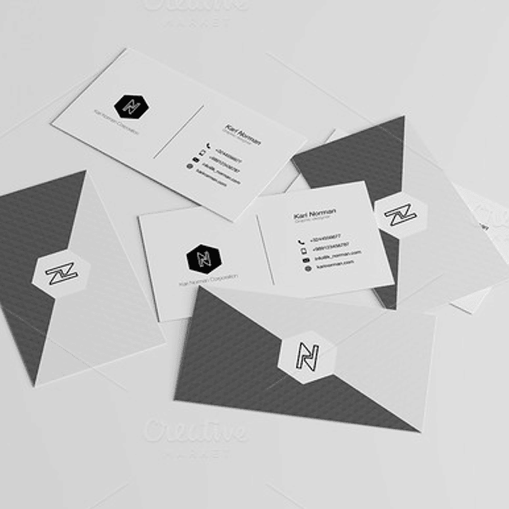 Mockup para Cartão de Visita Modelo 7 em Photoshop  1