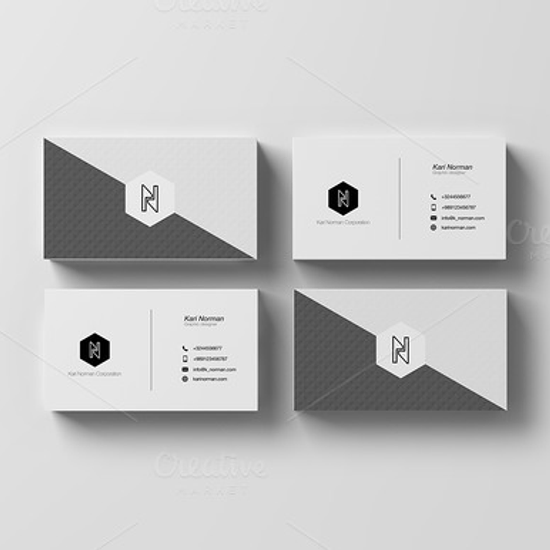 Mockup para Cartão de Visita Modelo 7 em Photoshop  2