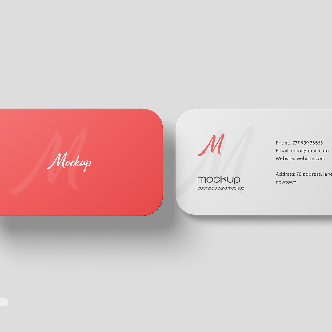 Mockup para Cartão de Visita Modelo 7 em Photoshop  6