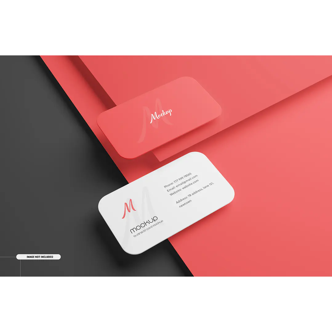 Mockup para Cartão de Visita Modelo 7 em Photoshop  7