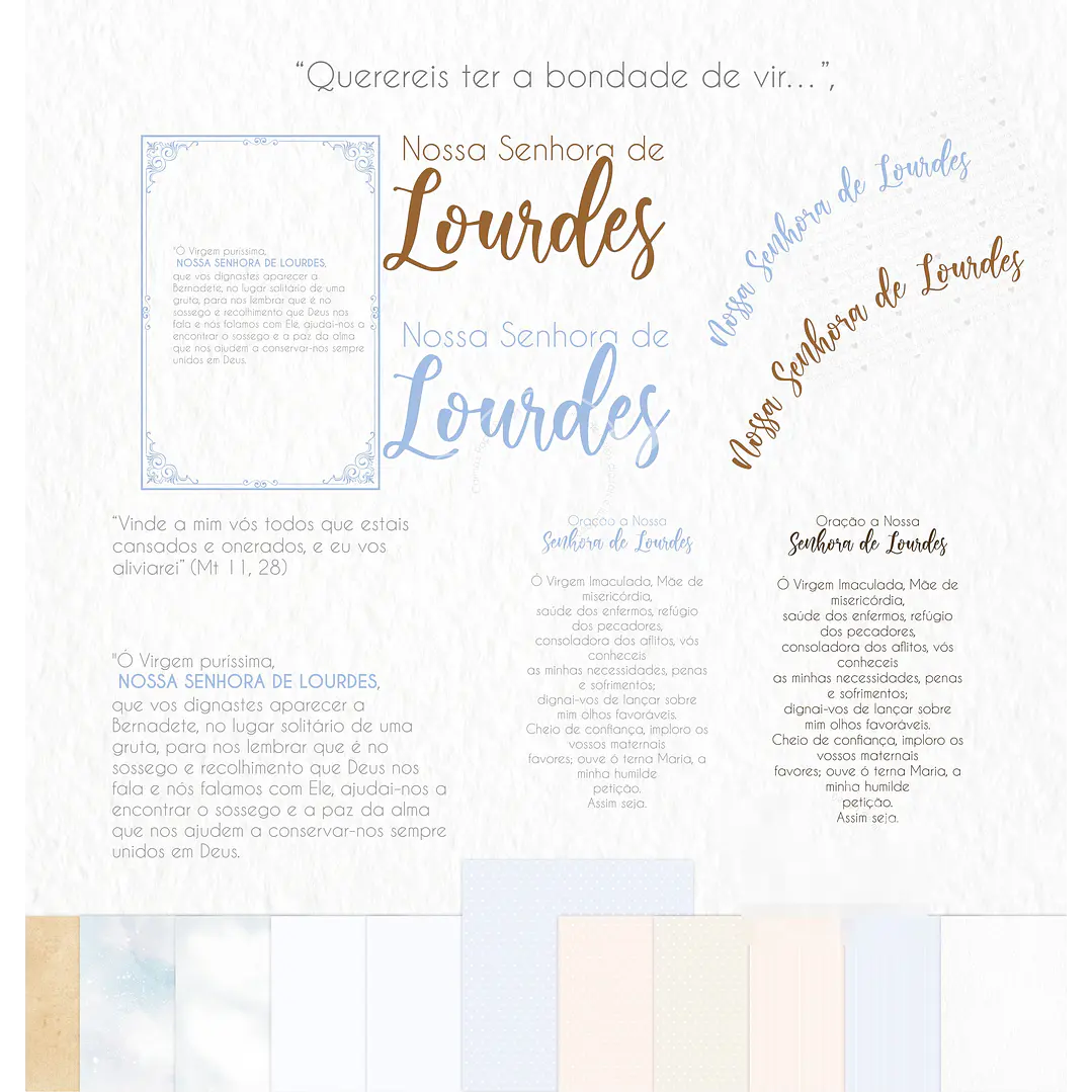 Kit Digital Santinhos Aquarelados V2 em Png  5