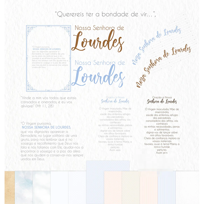 Kit Digital Santinhos Aquarelados V2 em Png  5