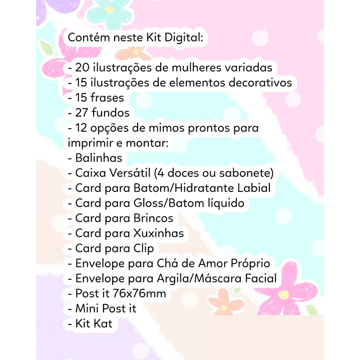 Kit Digital Dia das Mulheres Arquivo em Pdf  2