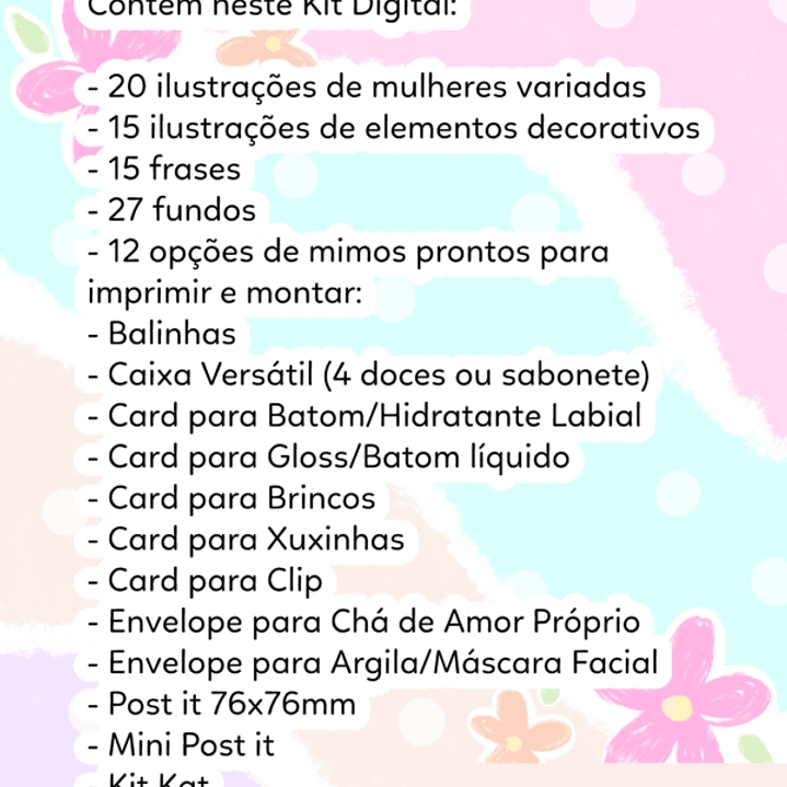 Kit Digital Dia das Mulheres Arquivo em Pdf  2