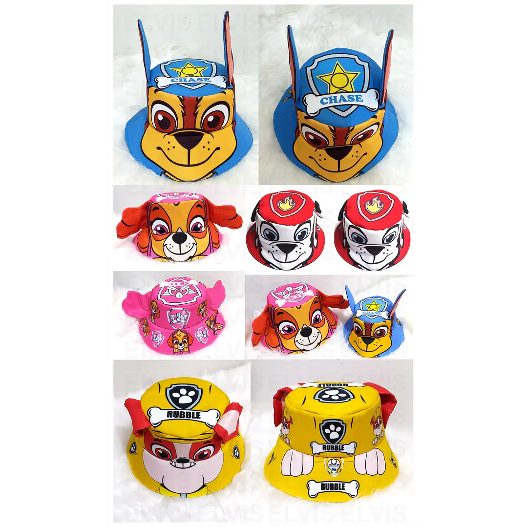Pacote Modelos Prontos para Chapéu Bucket Personagens em CorelDraw 2