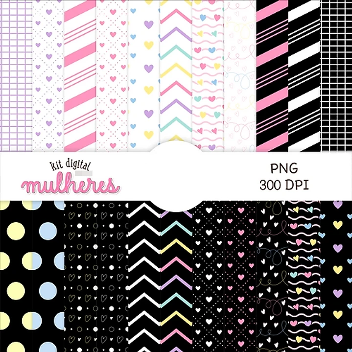 Kit Digital Dia das Mulheres Kit 1 em Png  4