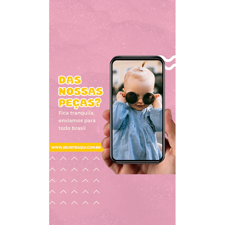 Pack Canva Loja de Roupa Infantil Kids Template Editável 30 Artes Animados Storie + Bônus 7