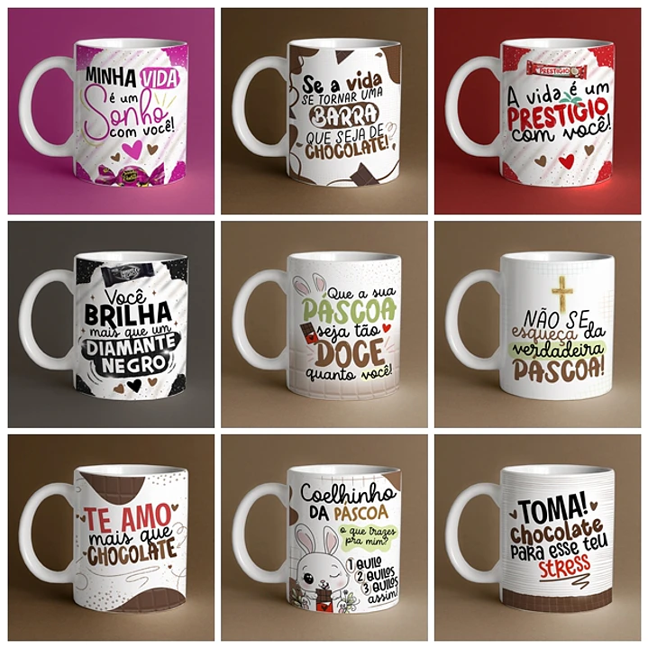 26 Artes para Caneca Páscoa Flork Arquivos em Jpg  2