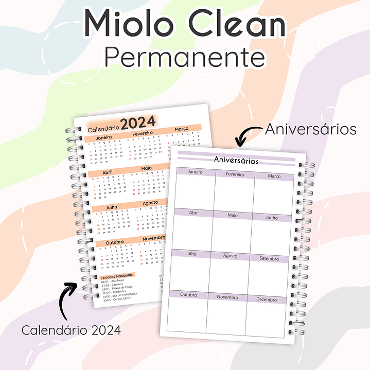 Arquivo Agenda Miolo Clean Permanente em Pdf 2