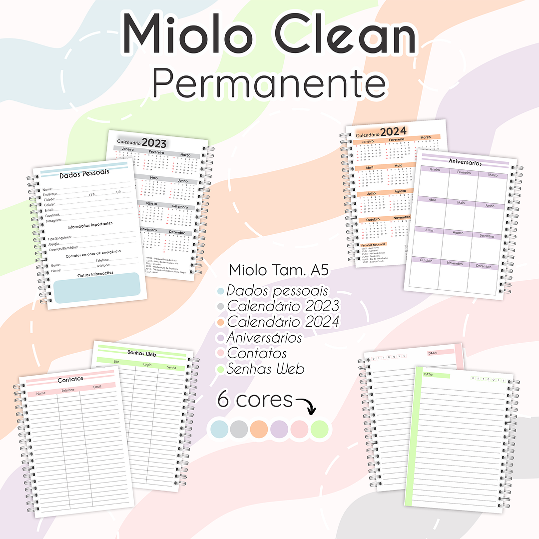 Arquivo Agenda Miolo Clean Permanente em Pdf 1