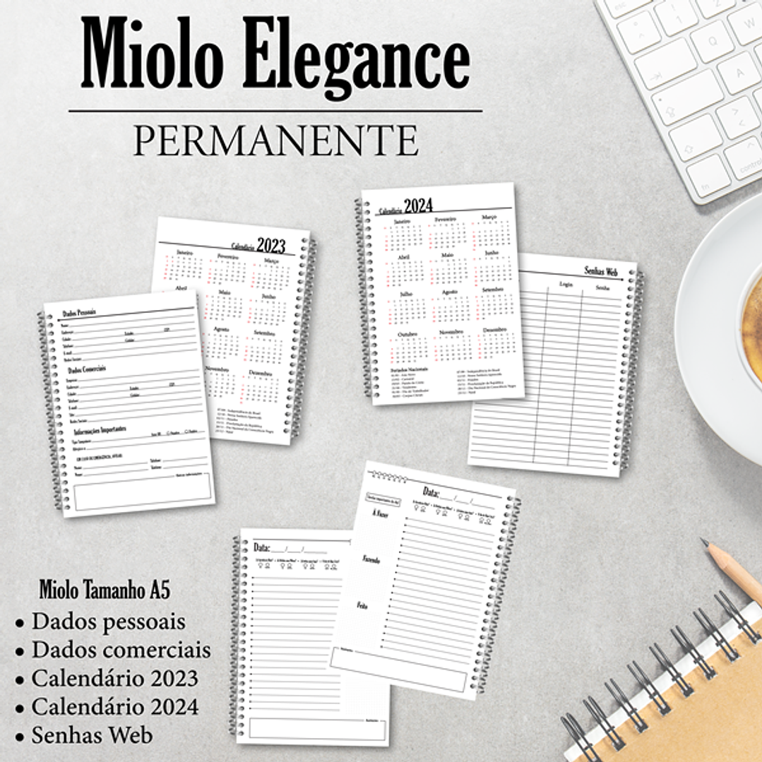 Arquivo Agenda Miolo Elegance Permanente em Pdf  1