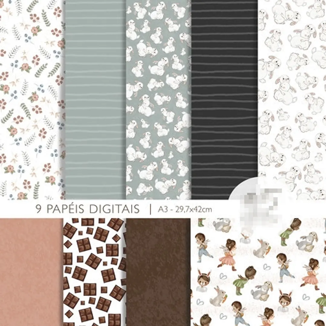 Kit Digital Pascoa Cristã Aquarela em Png 6