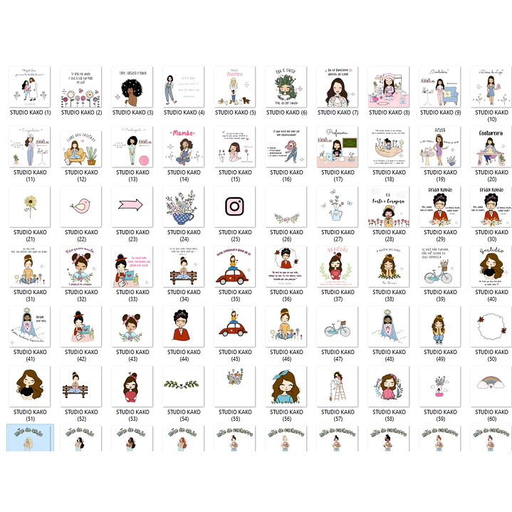 Kit Digital Frases Diversas em Png 1