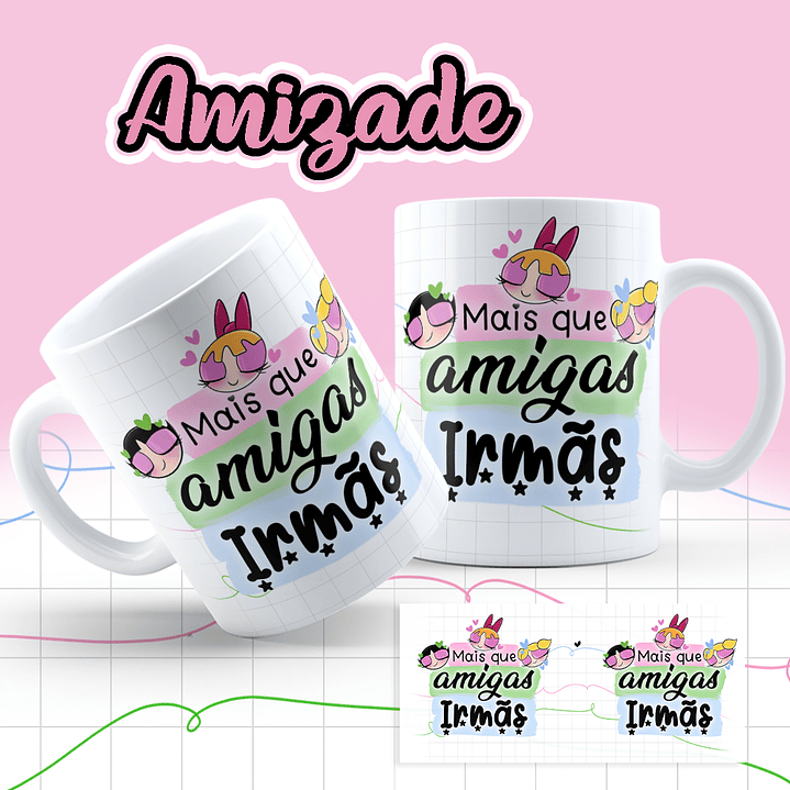 8 Artes para Caneca Meninas Super Poderosas Arquivos em Jpg  6