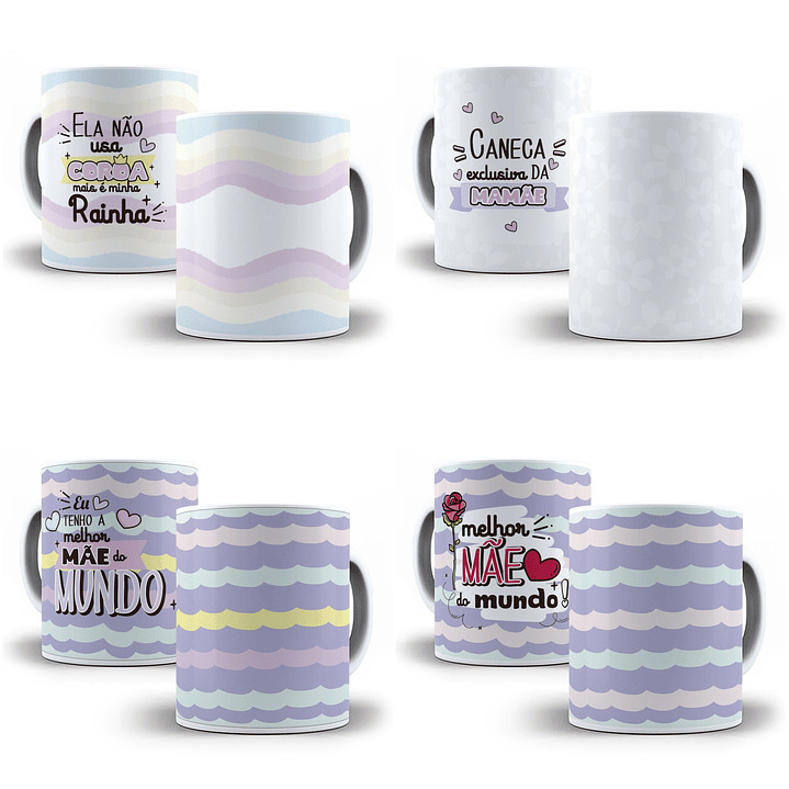 10 Artes para Caneca Dia da Mães Arquivos em Jpg 2