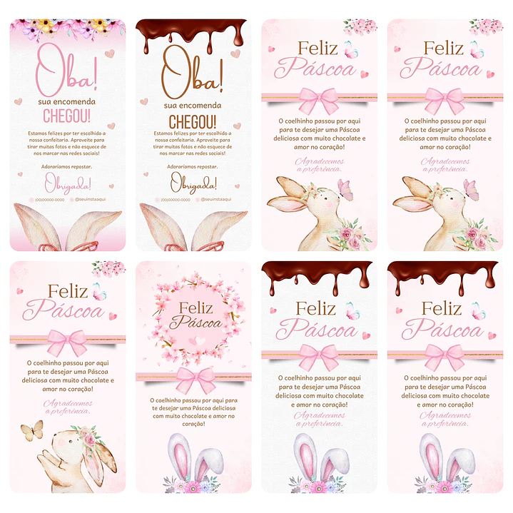 Super Combo Cardápios de Páscoa Templates Editáveis no Canva 8