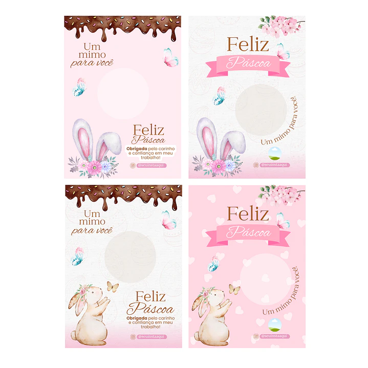 Super Combo Cardápios de Páscoa Templates Editáveis no Canva 9